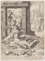KG 02098
<br/>
Jael en Sisera
<br/>
<em>Saenredam, Jan (ca. 1565/1566-1607)</em>